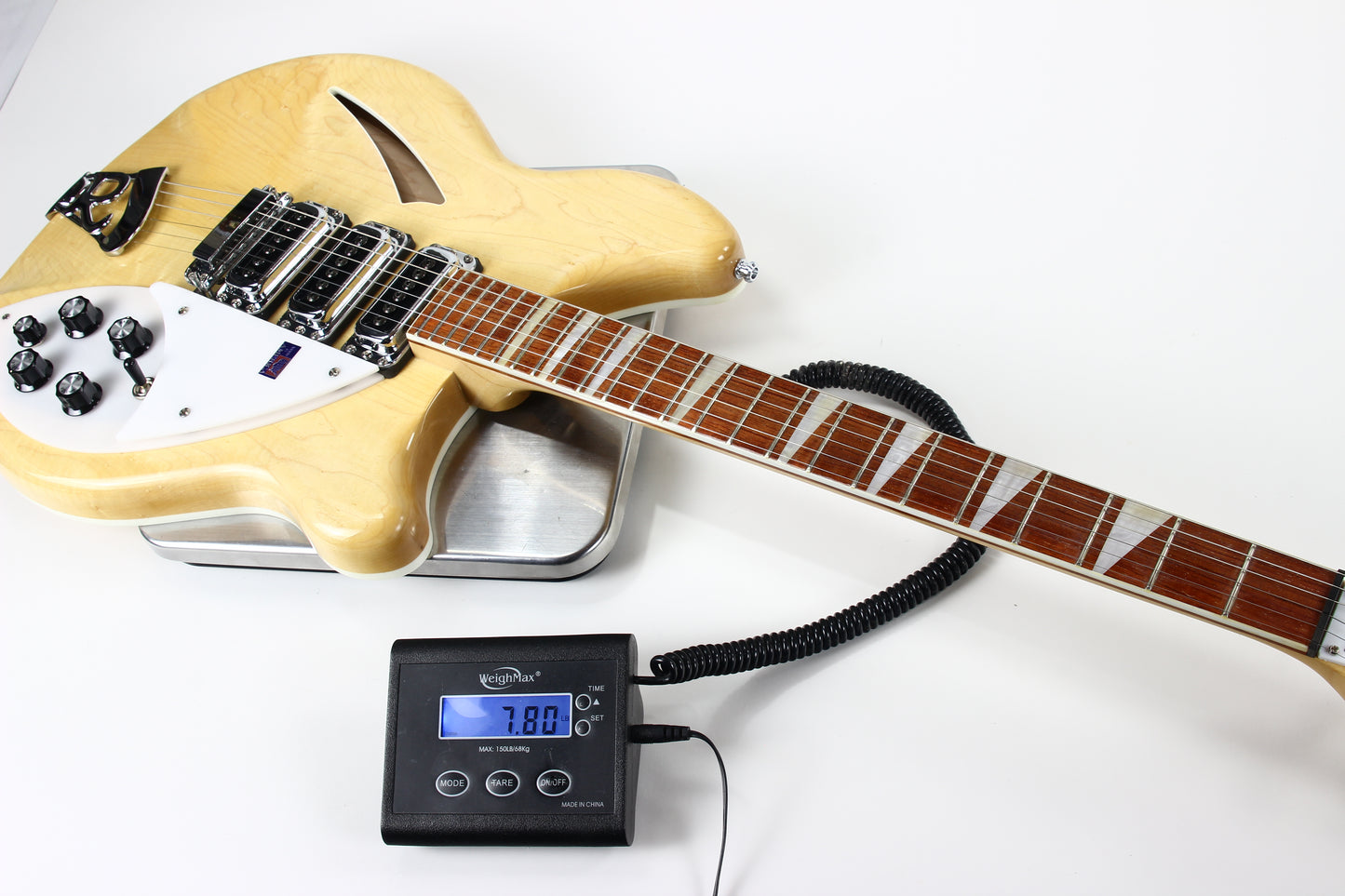 2008 Rickenbacker 370 MG Mapleglo 6 String 3 Pickups