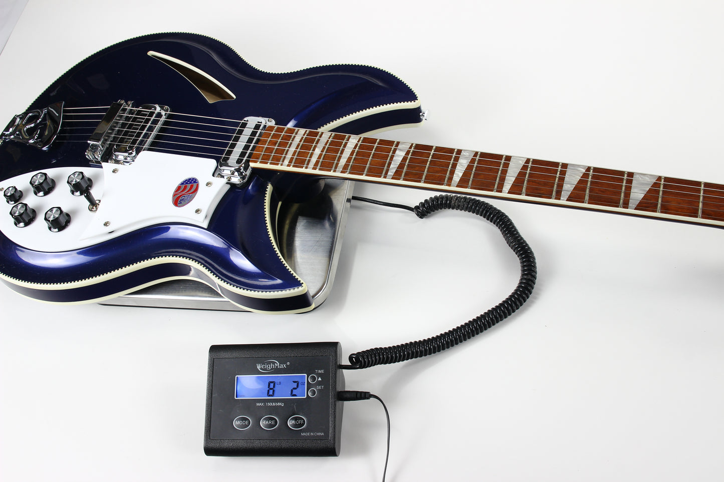 2016 Rickenbacker 381 V69 Midnight Blue MID Checkerboard Binding