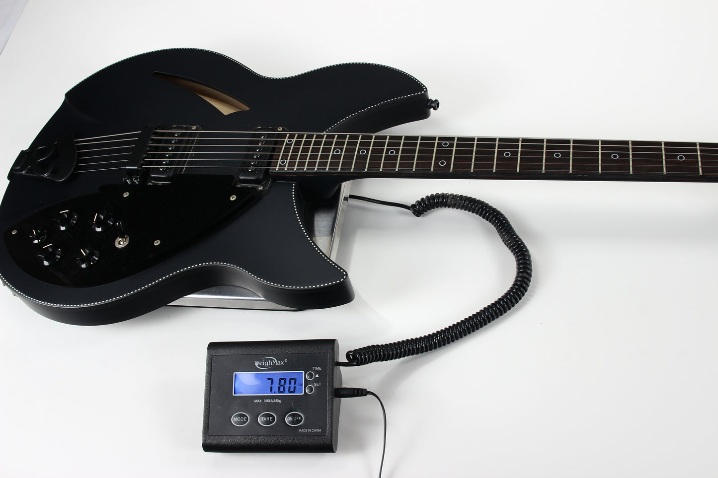 2016 Rickenbacker 360 Noir Limited Edition Matte Black Checkerboard Binding