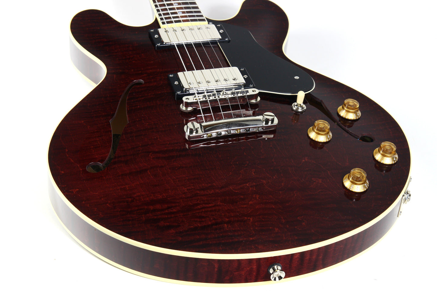 2023 Collings i35 LC Premium OXBLOOD Electric Guitar | Throbak Humbuckers, Semi-Hollow Body, Finish