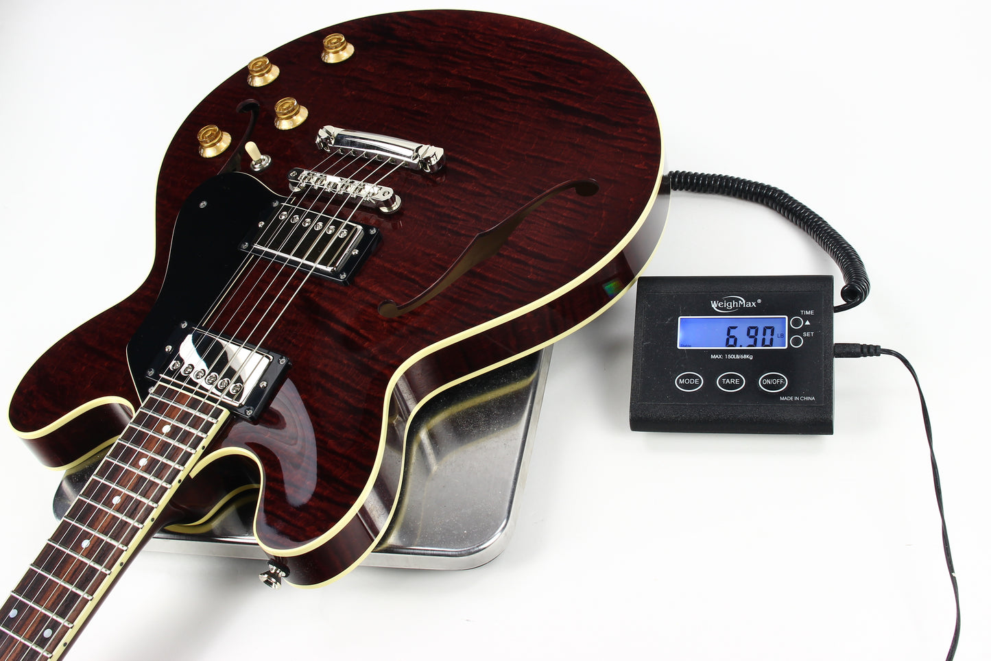 2023 Collings i35 LC Premium OXBLOOD Electric Guitar | Throbak Humbuckers, Semi-Hollow Body, Finish