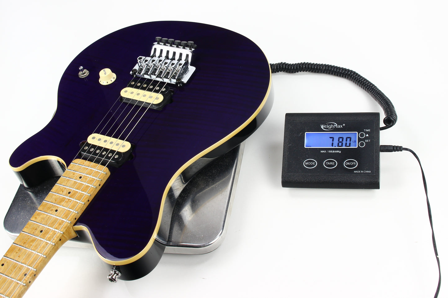 2000 Ernie Ball Music Man USA Axis Trans Purple Electric Guitar | Matching Headstock, Floyd Rose Tremolo, EVH Eddie Van Halen