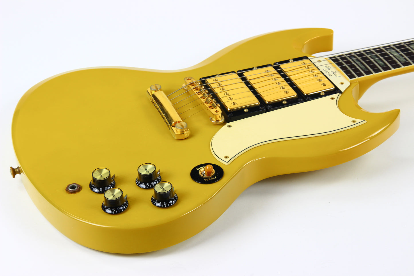 1991 Gibson 30th Anniversary SG Custom 3 Pickup Limited Edition TV Yellow