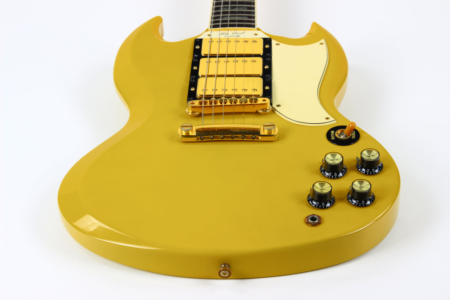 1991 Gibson 30th Anniversary SG Custom 3 Pickup Limited Edition TV Yellow