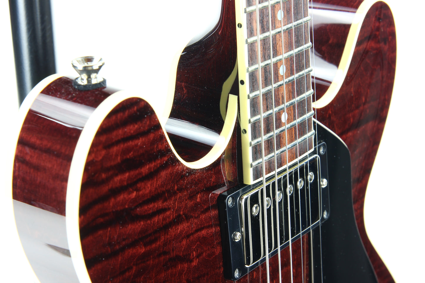 2023 Collings i35 LC Premium OXBLOOD Electric Guitar | Throbak Humbuckers, Semi-Hollow Body, Finish