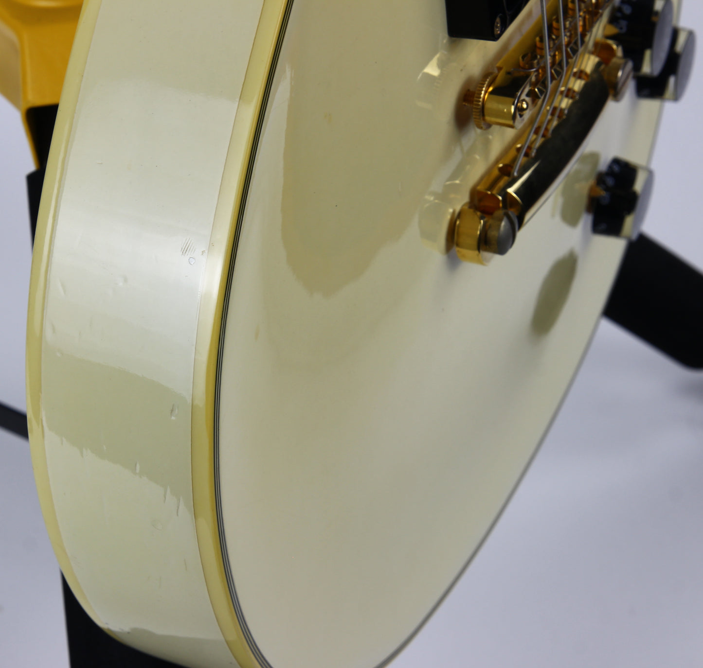 1990 Orville LPC-75 White Les Paul Custom Electric Guitar | MIJ Made in Japan, Original White Finish