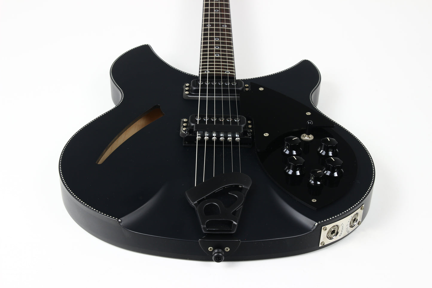 2016 Rickenbacker 360 Noir Limited Edition Matte Black Checkerboard Binding