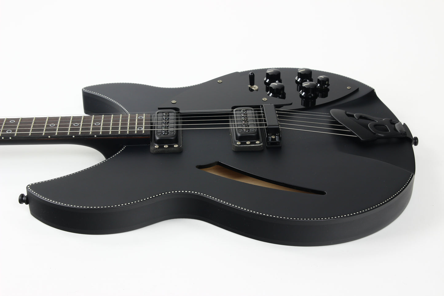 2016 Rickenbacker 360 Noir Limited Edition Matte Black Checkerboard Binding