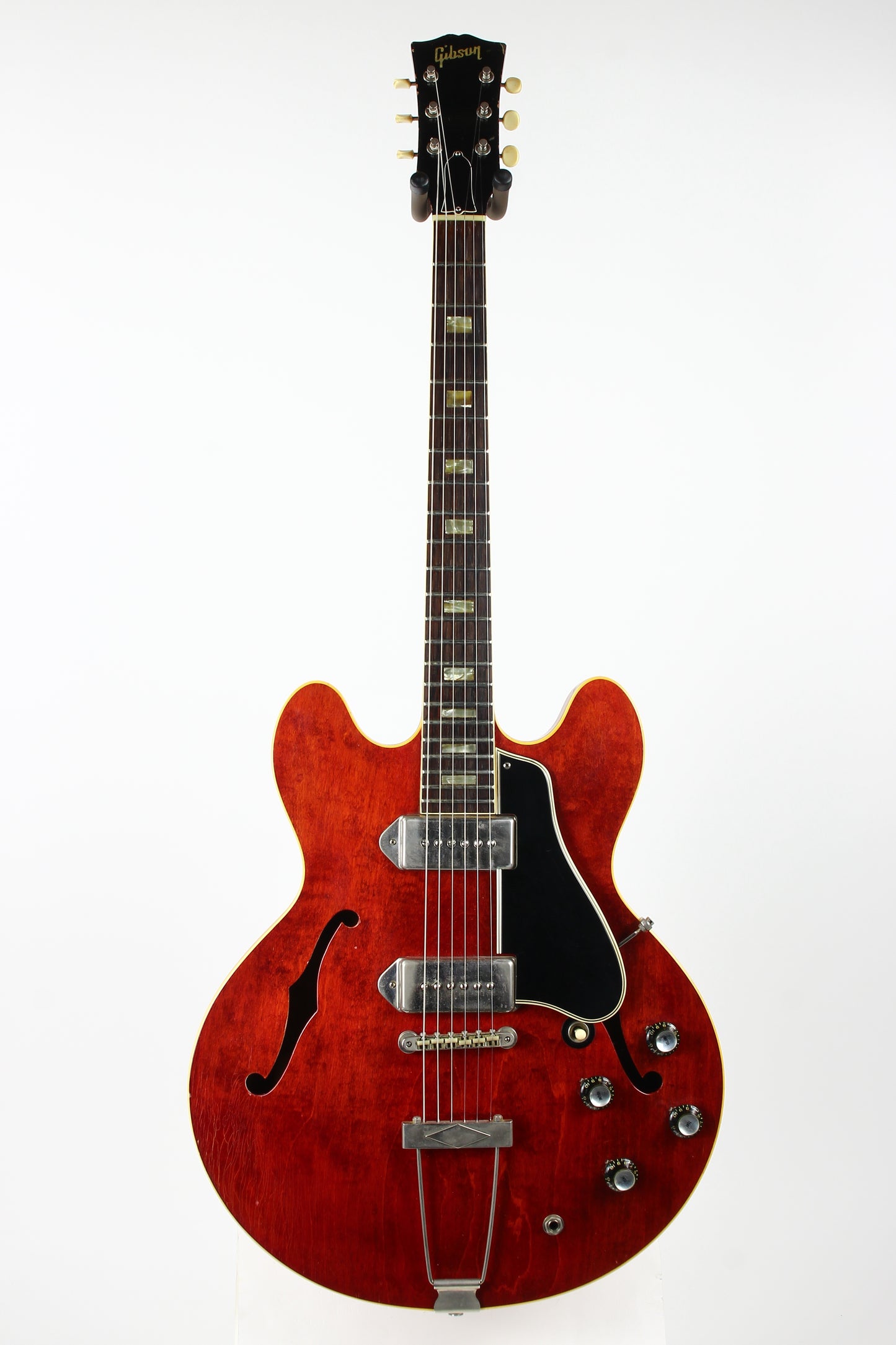 1965 Gibson ES-330 TDC Cherry Red WIDE NUT, NICKEL PARTS w Original Hard Case, Vintage 330