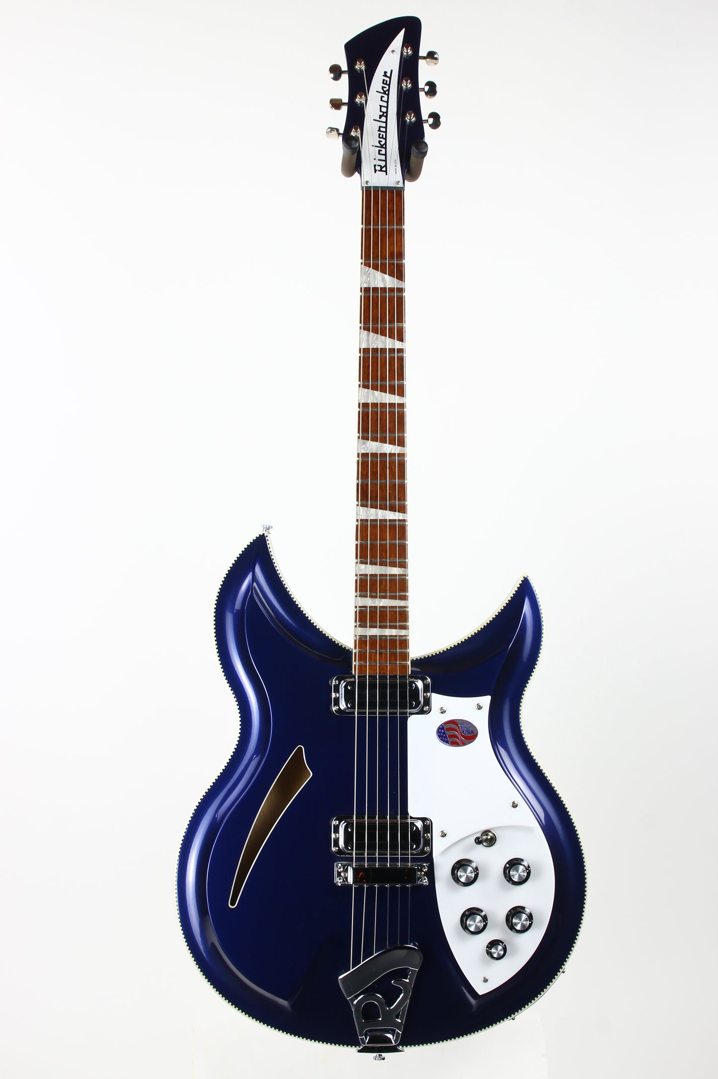 2016 Rickenbacker 381 V69 Midnight Blue MID Checkerboard Binding