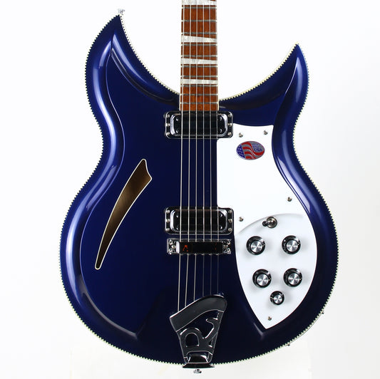 2016 Rickenbacker 381 V69 Midnight Blue MID Checkerboard Binding