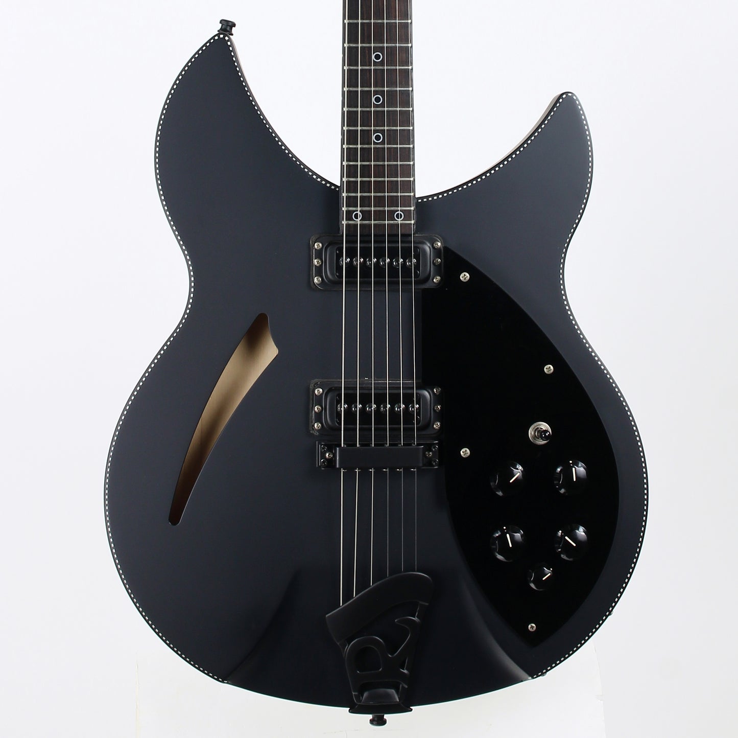 2016 Rickenbacker 360 Noir Limited Edition Matte Black Checkerboard Binding