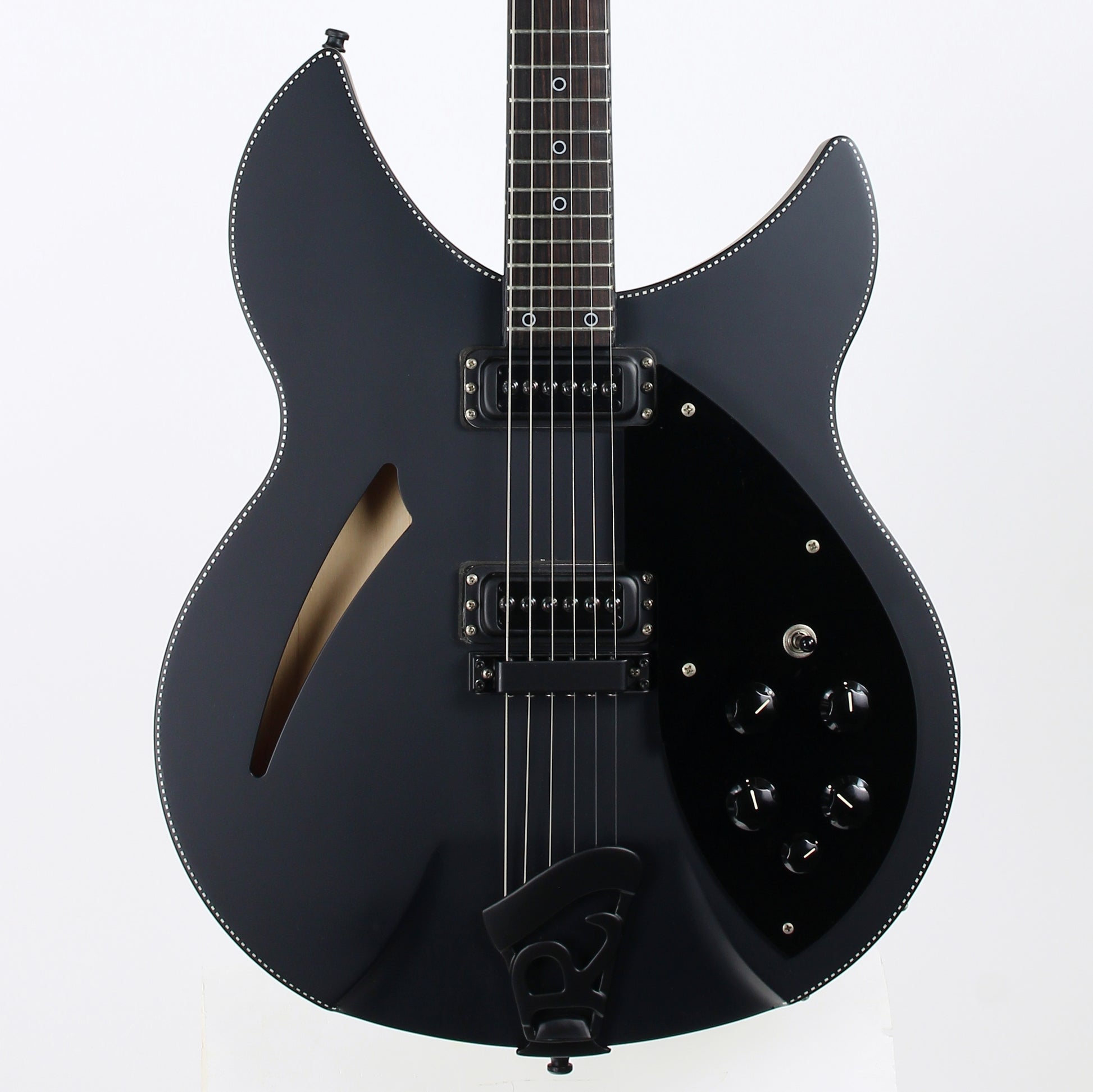2016 Rickenbacker 360 Noir Limited Edition Matte Black Checkerboard Binding