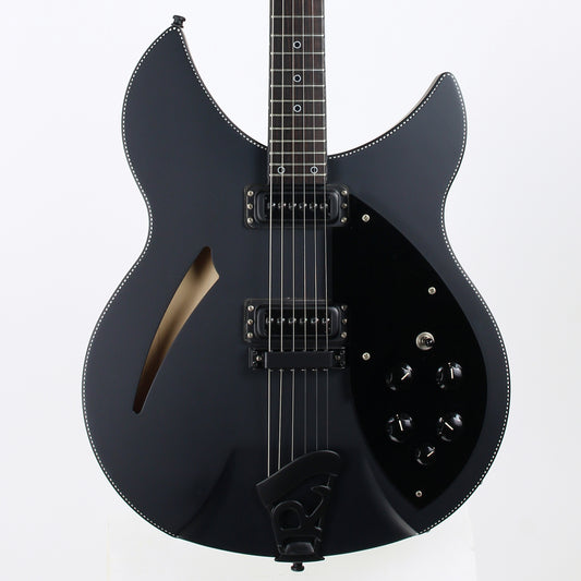 2016 Rickenbacker 360 Noir Limited Edition Matte Black Checkerboard Binding