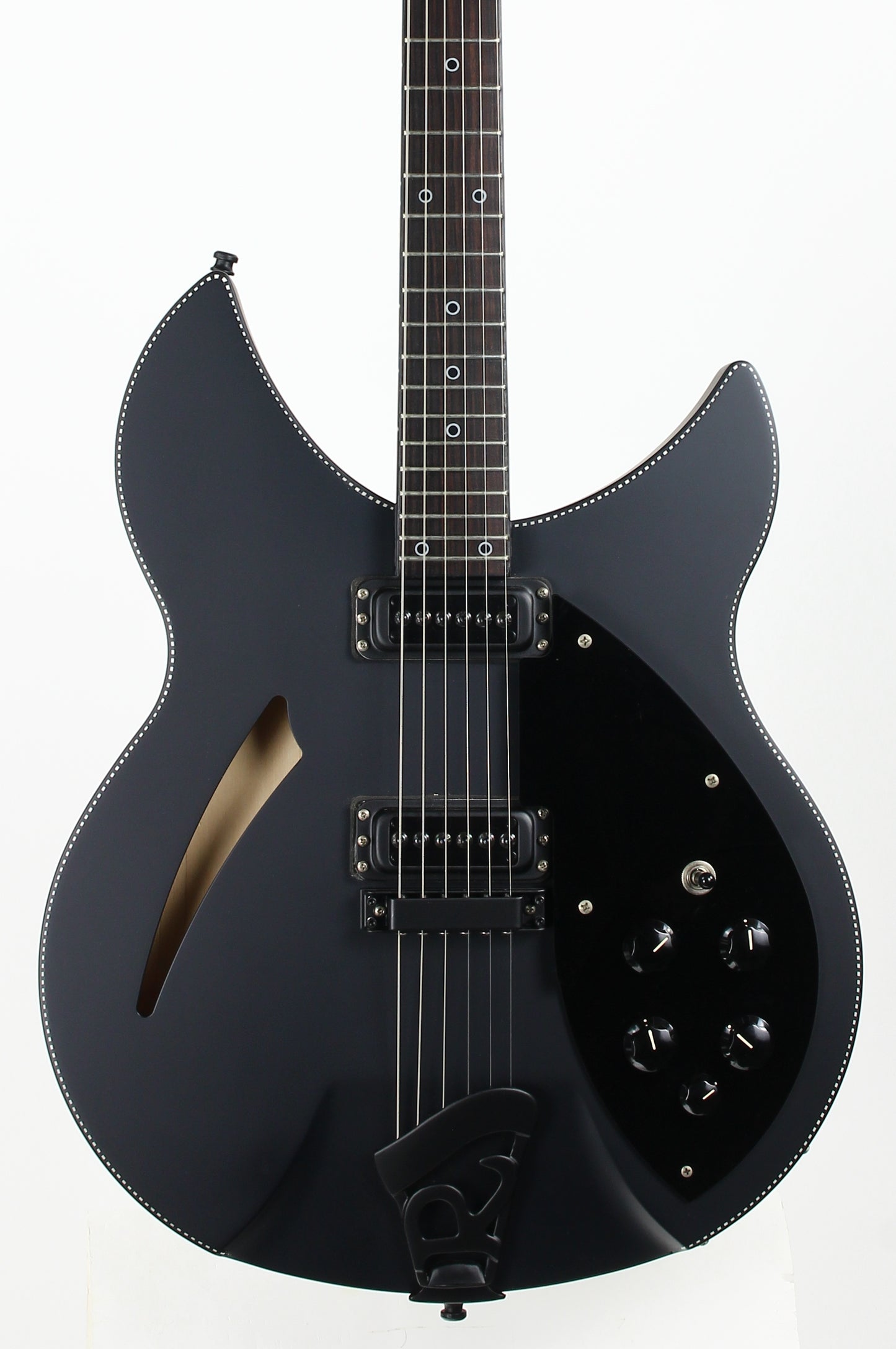 2016 Rickenbacker 360 Noir Limited Edition Matte Black Checkerboard Binding