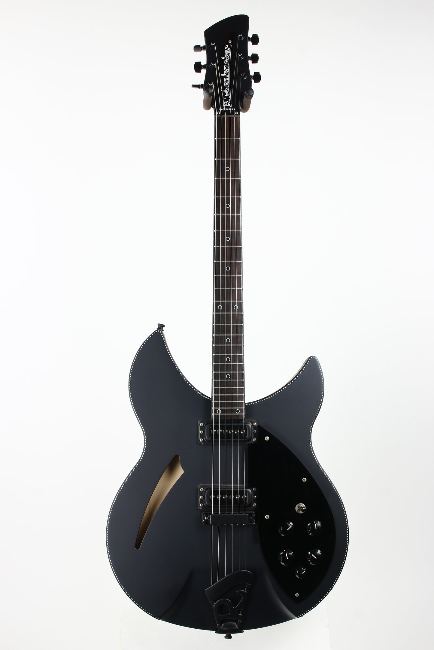2016 Rickenbacker 360 Noir Limited Edition Matte Black Checkerboard Binding