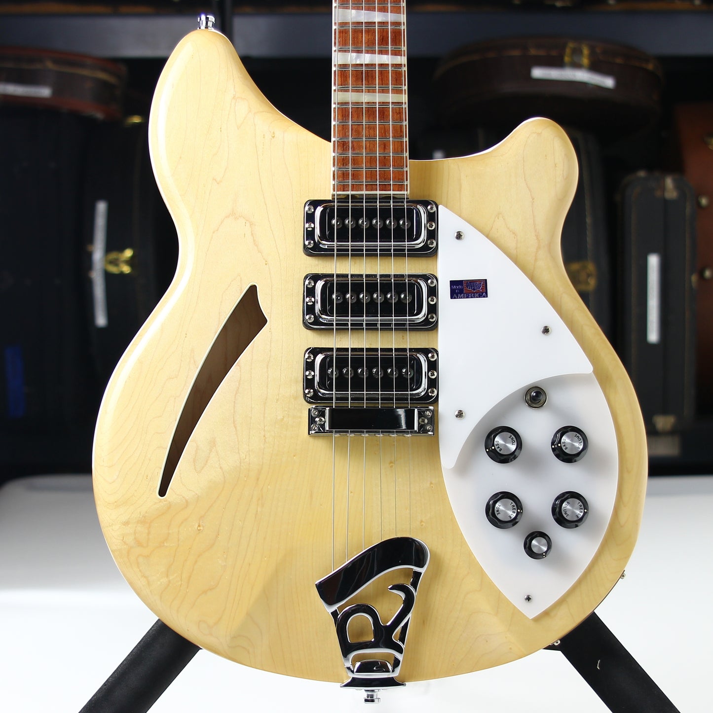 2008 Rickenbacker 370 MG Mapleglo 6 String 3 Pickups