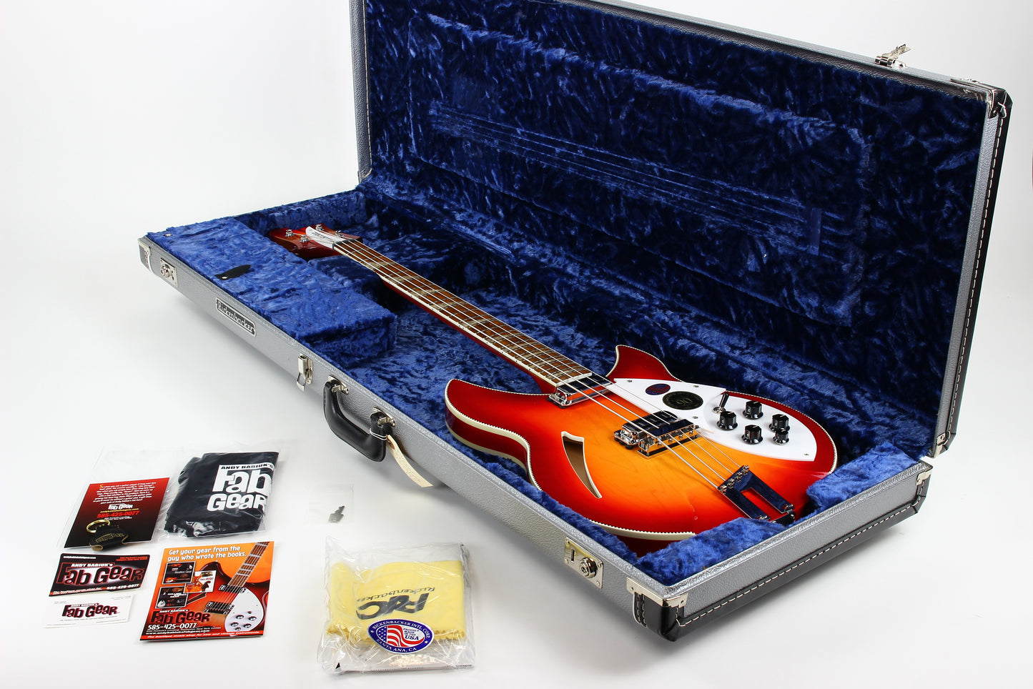 2021 Rickenbacker 90th Anniversary 4005xc Fireglo Double Checkerboard Binding