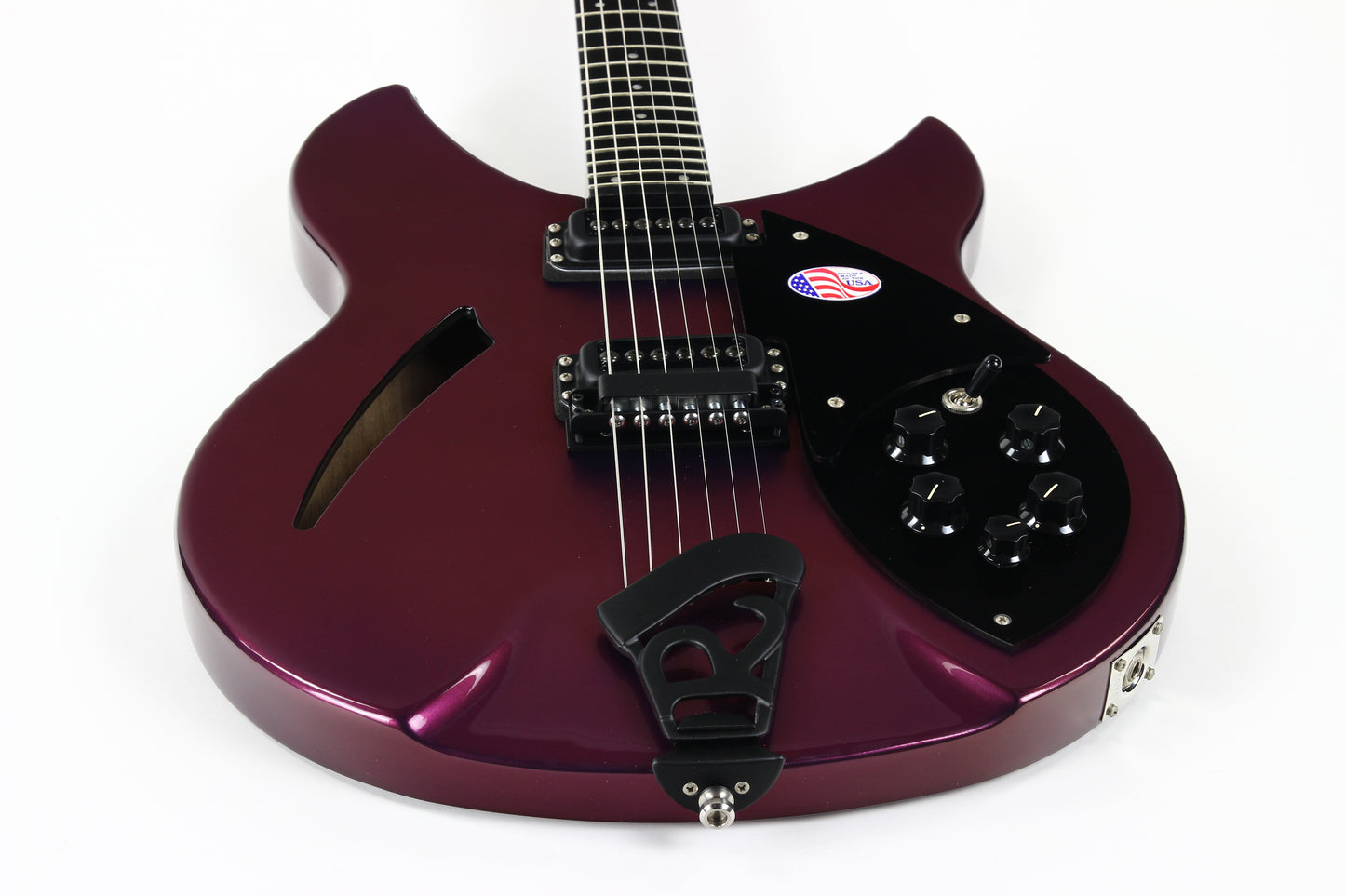 2021 Rickenbacker Limited Edition 330 Midnight Purple w Black Trim
