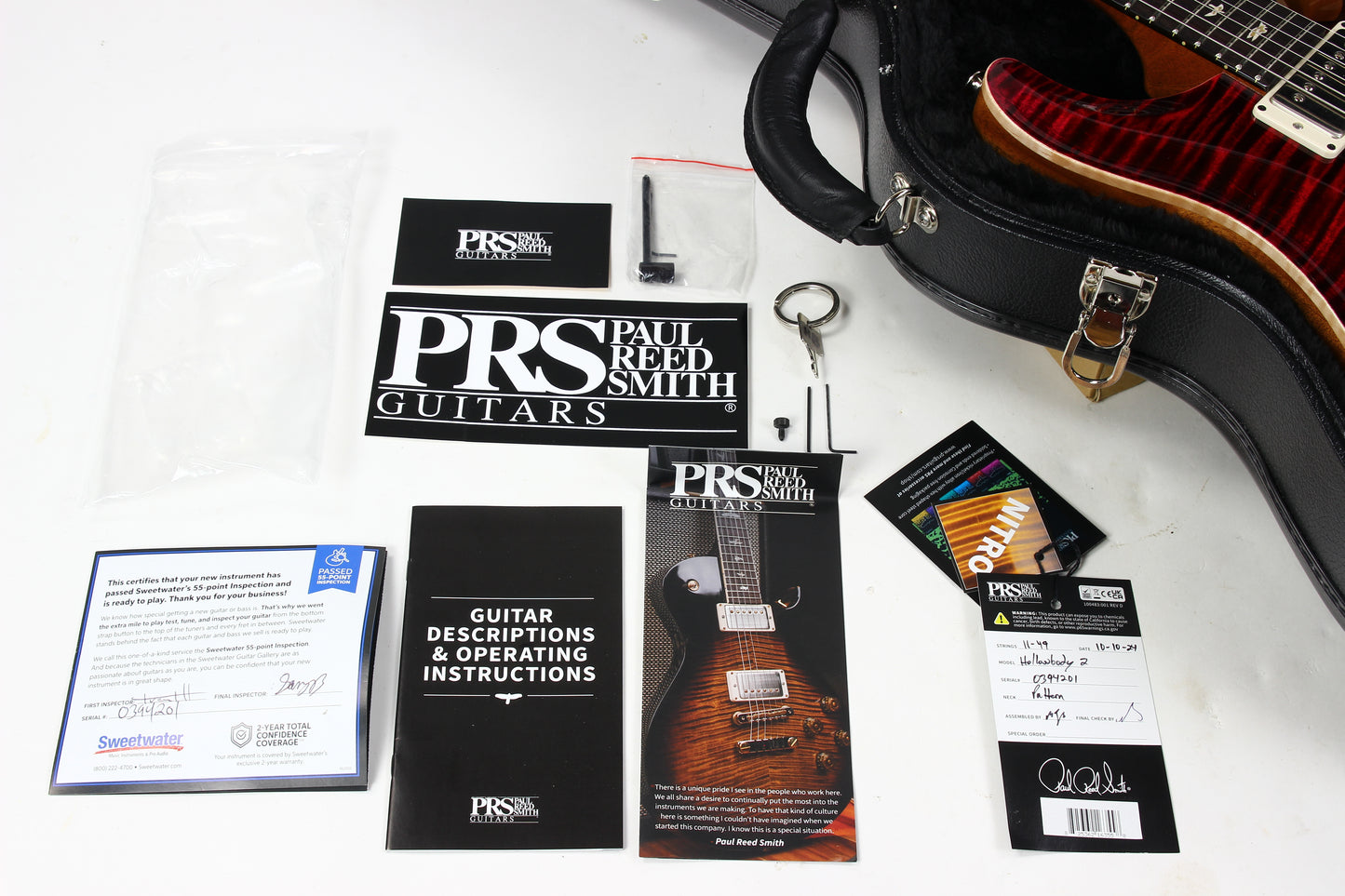 2024 PRS Hollowbody II Piezo w Great Top & Back 5815 LT's