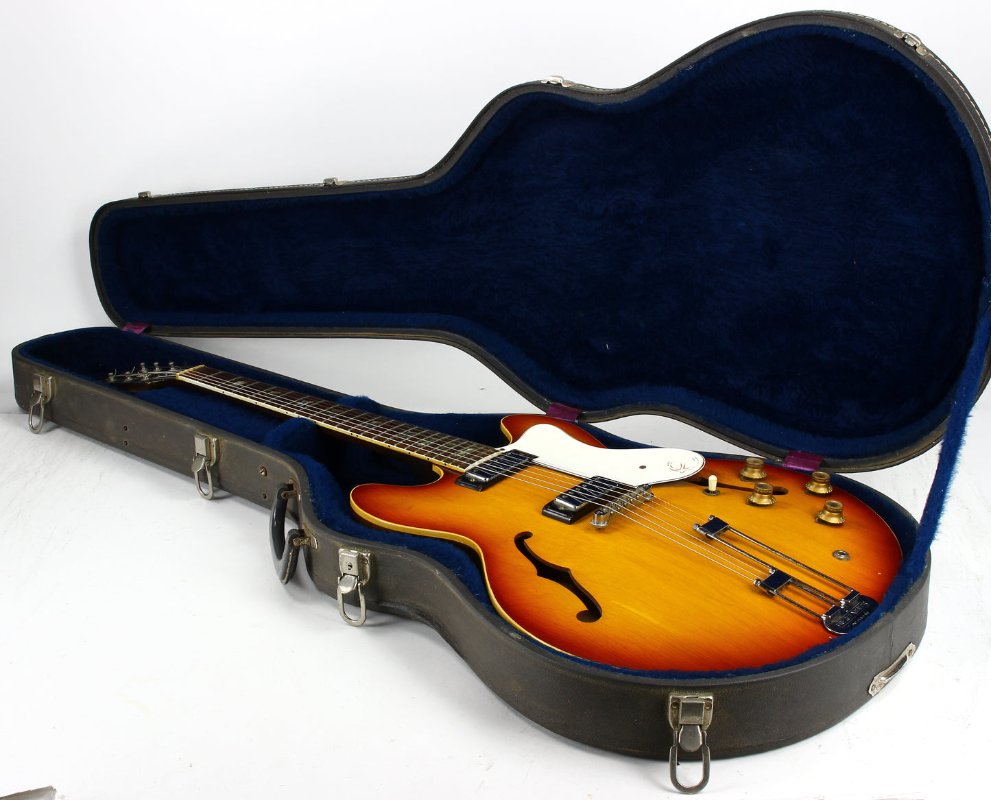 1966 Epiphone Riviera Cherry Sunburst - Gibson-USA Made Vintage Guitar! es-335, es-345, es-355