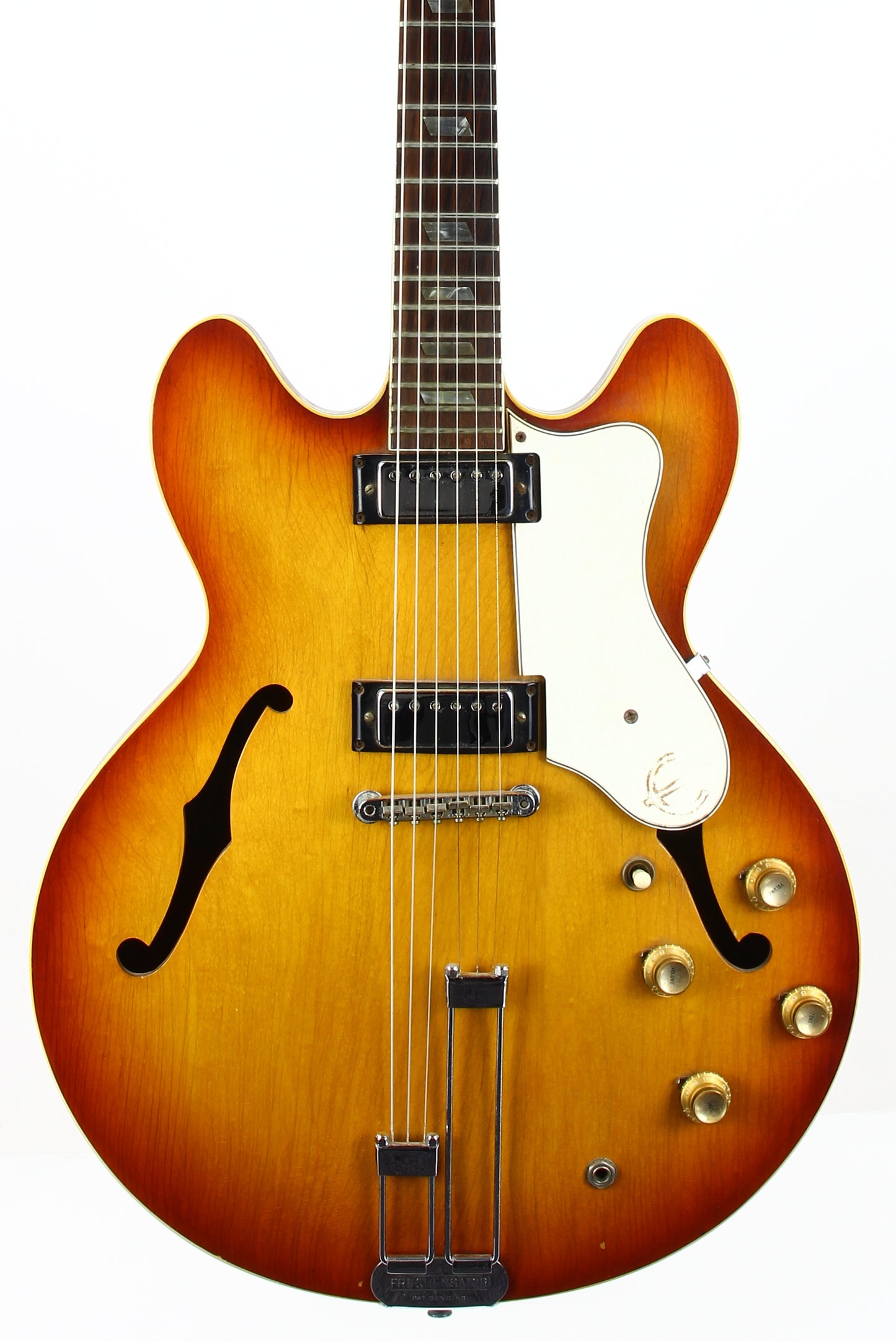 1966 Epiphone Riviera Cherry Sunburst - Gibson-USA Made Vintage Guitar! es-335, es-345, es-355