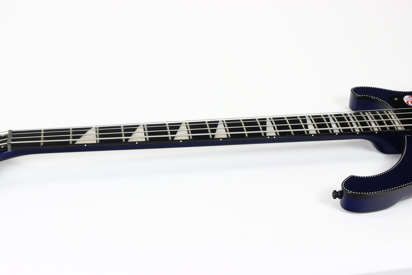 2022 Rickenbacker 4030 Short Scale Bass Midnight Blue Checkerboard Binding CB 4003