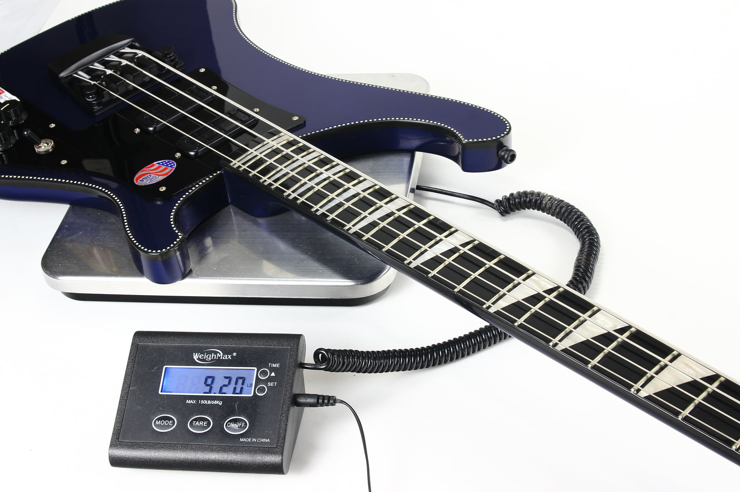 2022 Rickenbacker 4030 Short Scale Bass Midnight Blue Checkerboard Binding CB 4003