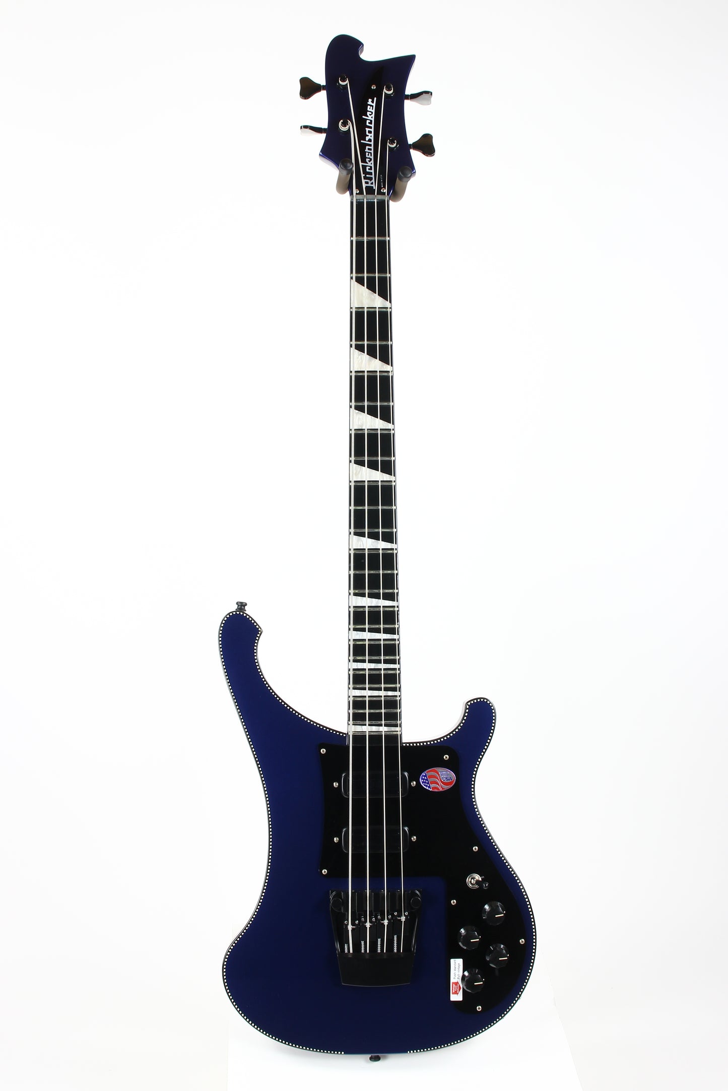 2022 Rickenbacker 4030 Short Scale Bass Midnight Blue Checkerboard Binding CB 4003