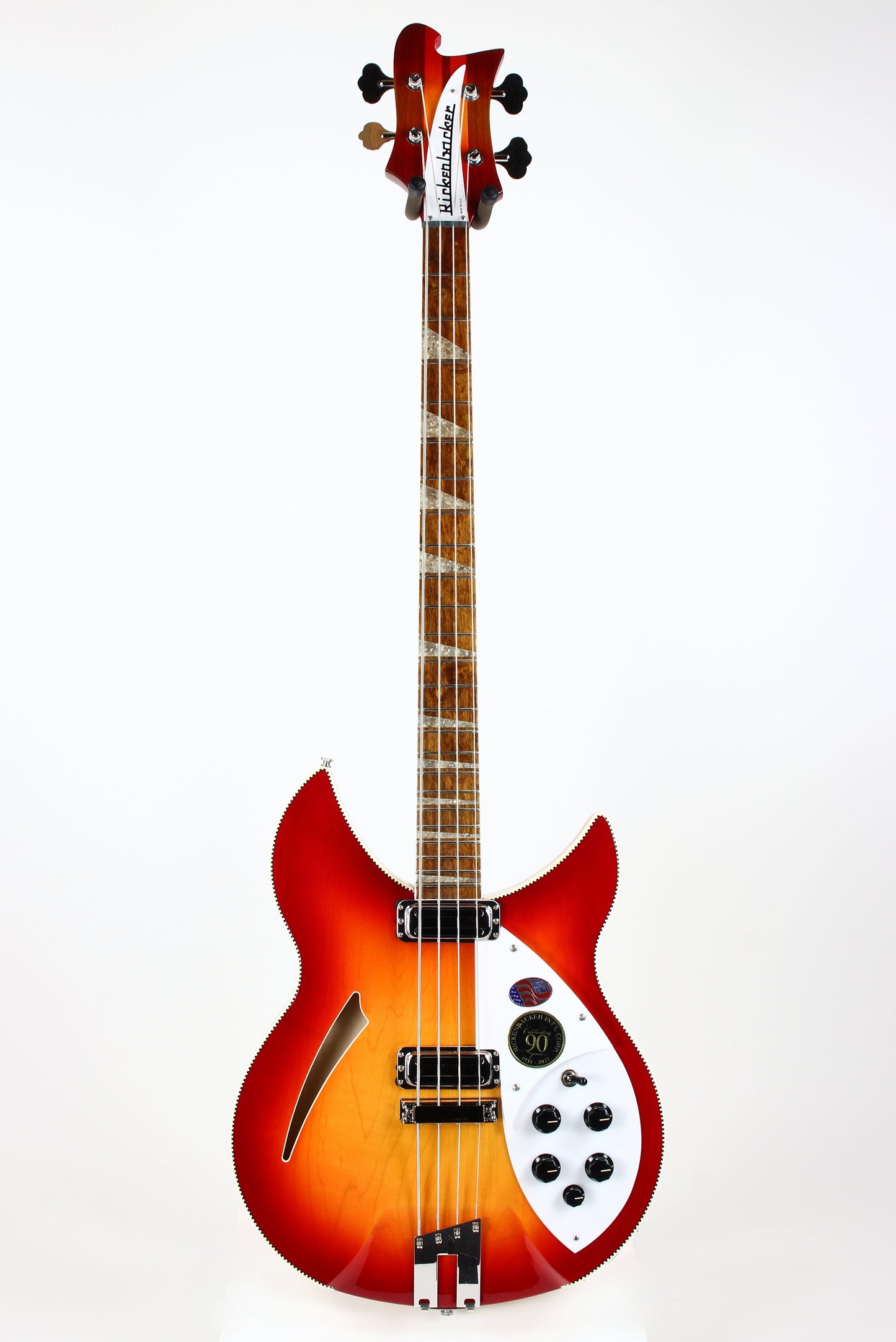 2021 Rickenbacker 90th Anniversary 4005xc Fireglo Double Checkerboard Binding