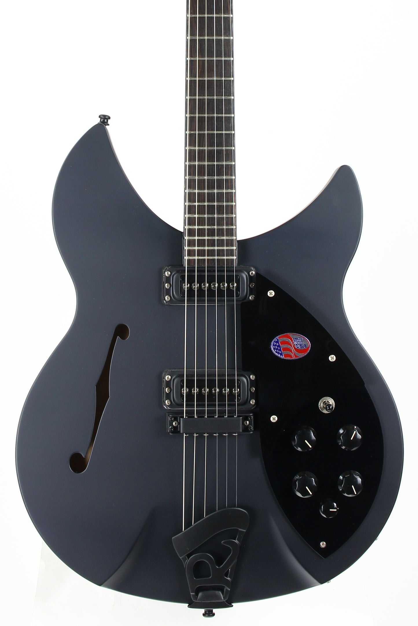 2016 Rickenbacker 360 SPC FB WB - Flat Black Limited Run Double Bound F-hole