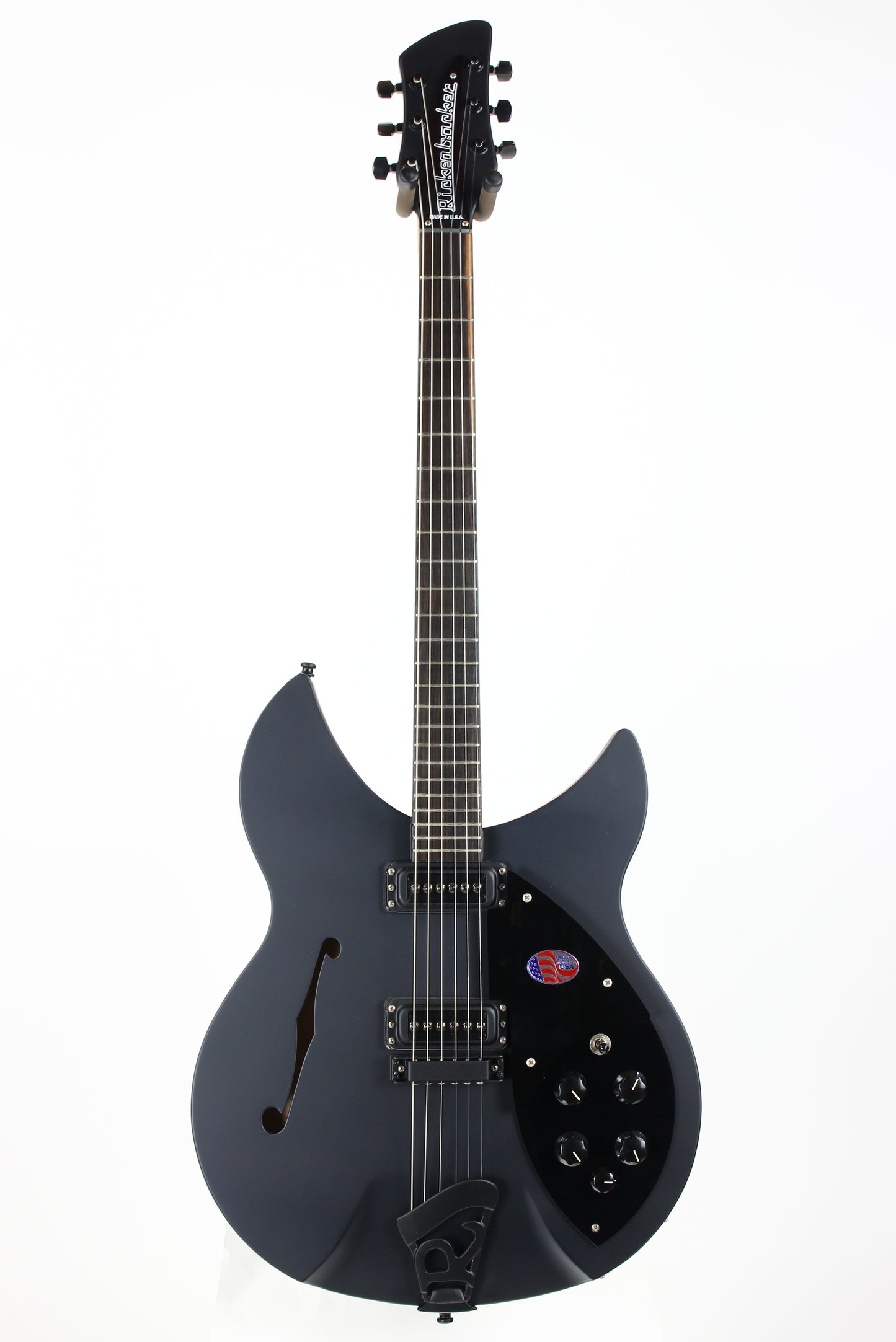 2016 Rickenbacker 360 SPC FB WB - Flat Black Limited Run Double Bound F-hole