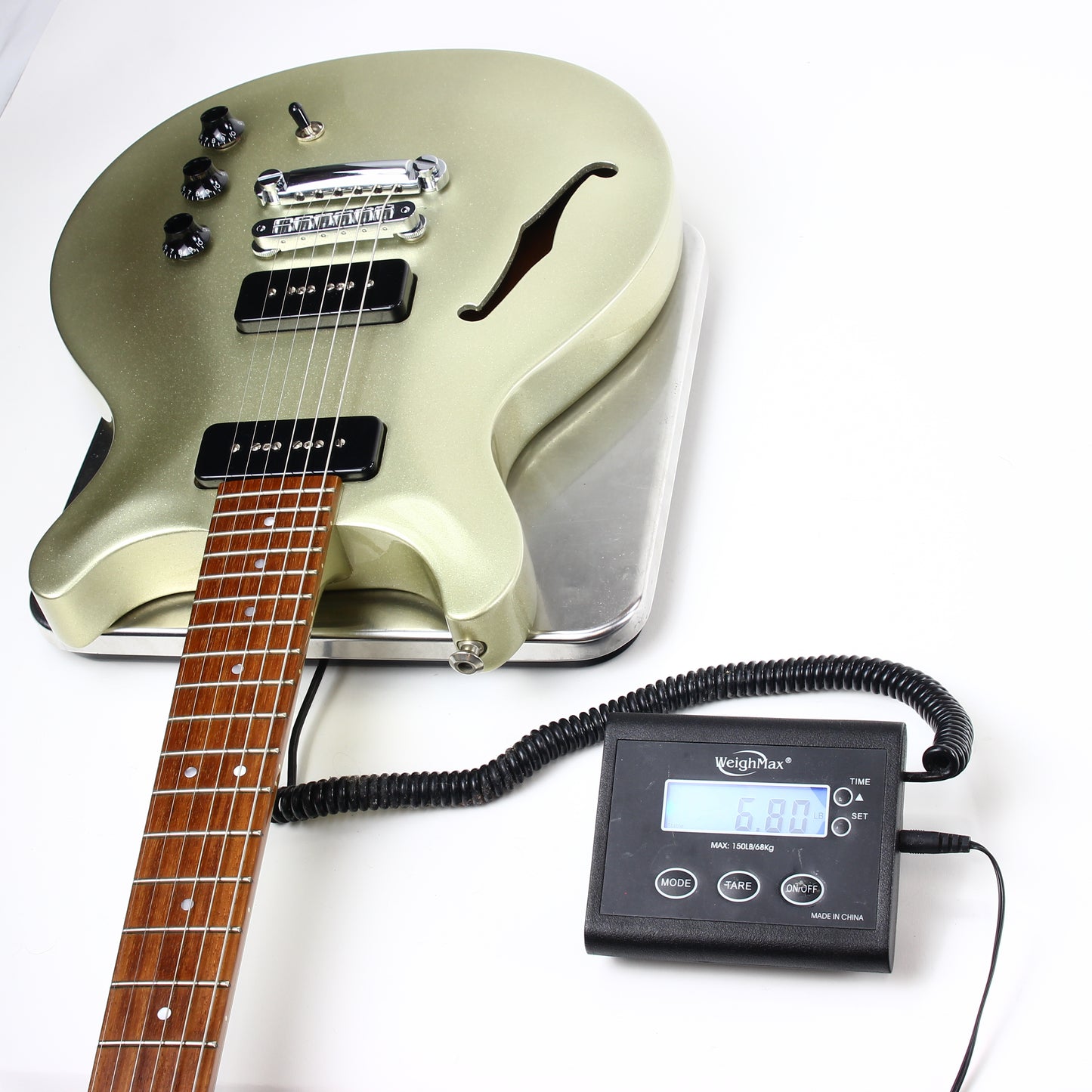 1999 Hamer USA 25th Anniversary Artist Vanguard Silver Sparkle P90's Semi Hollow