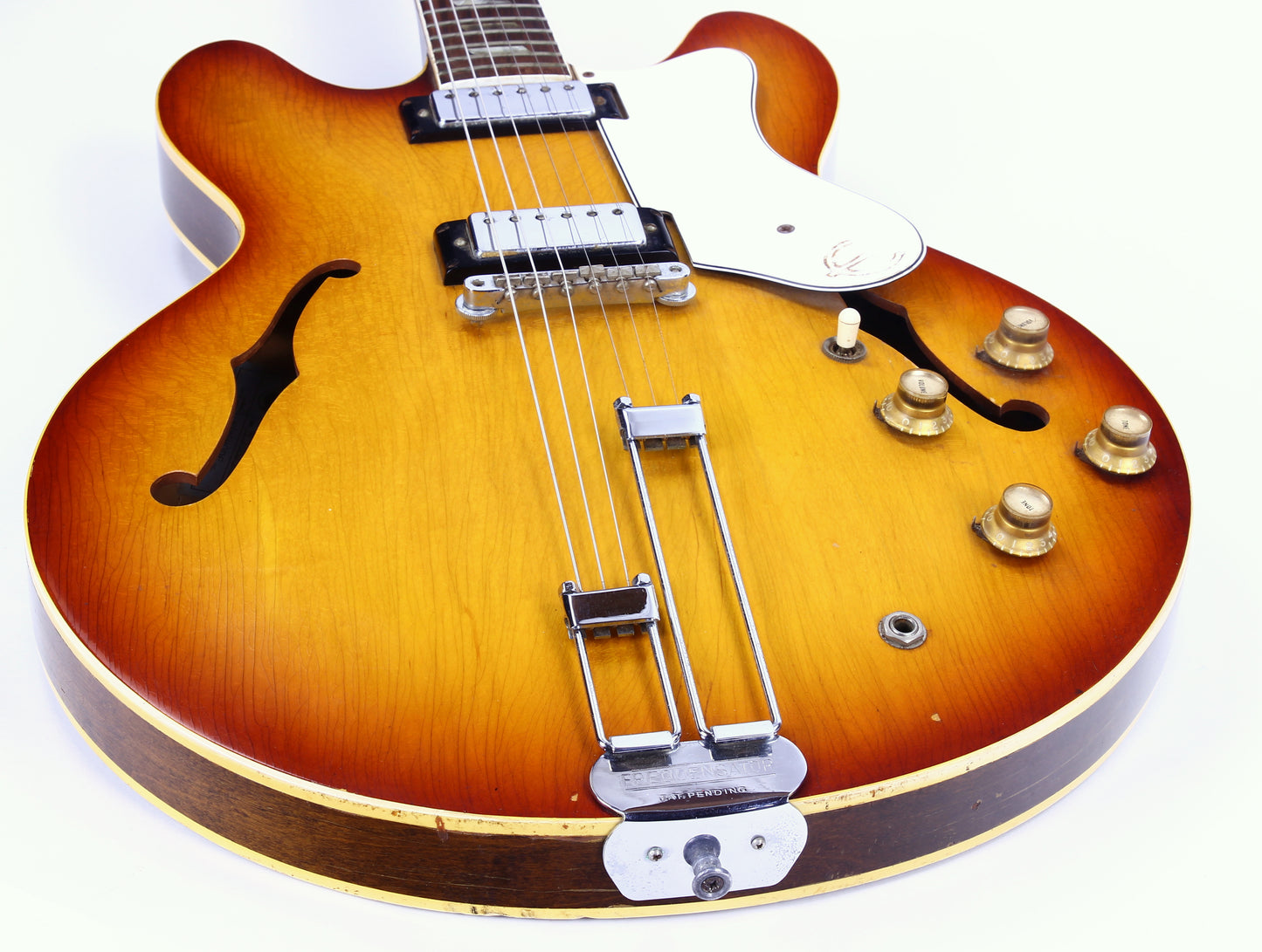 1966 Epiphone Riviera Cherry Sunburst - Gibson-USA Made Vintage Guitar! es-335, es-345, es-355
