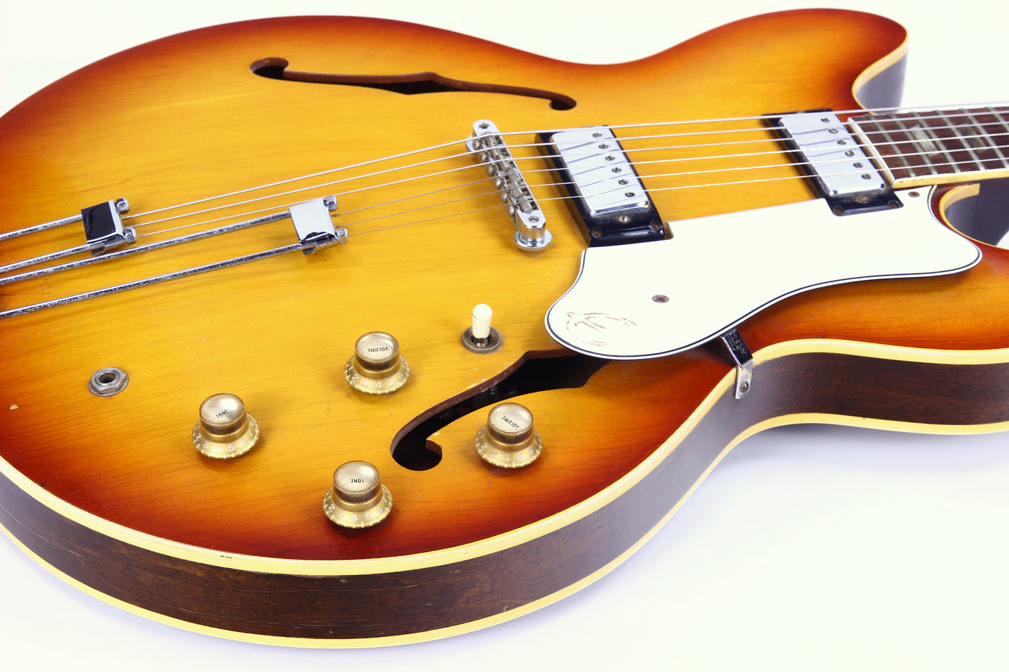 1966 Epiphone Riviera Cherry Sunburst - Gibson-USA Made Vintage Guitar! es-335, es-345, es-355