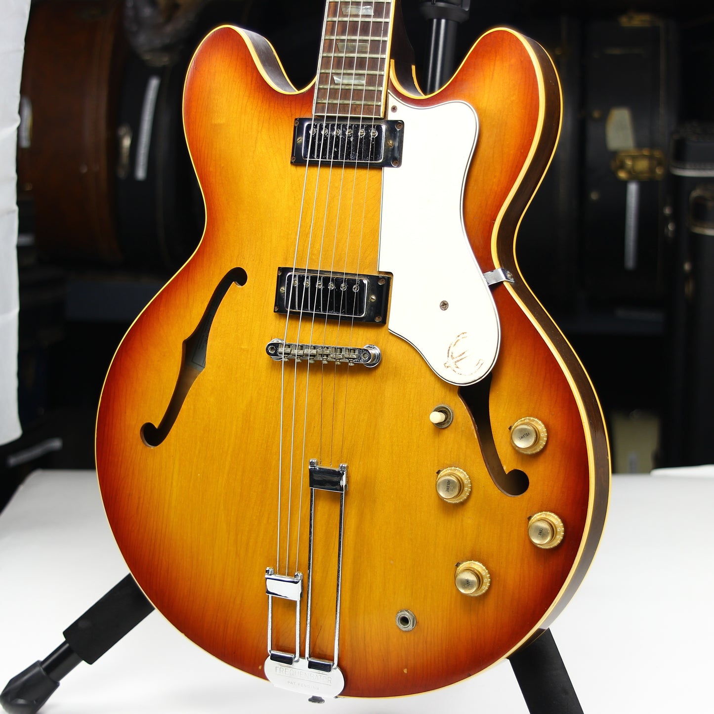 1966 Epiphone Riviera Cherry Sunburst - Gibson-USA Made Vintage Guitar! es-335, es-345, es-355