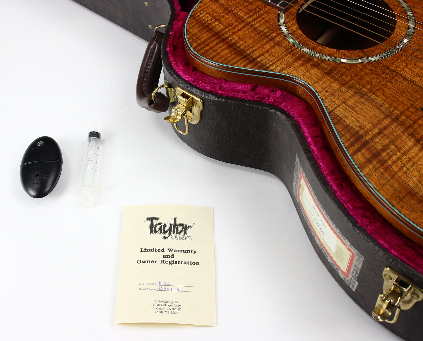1993 Taylor K-22 All KOA Grand Concert Acoustic Guitar | MINT! John Denver