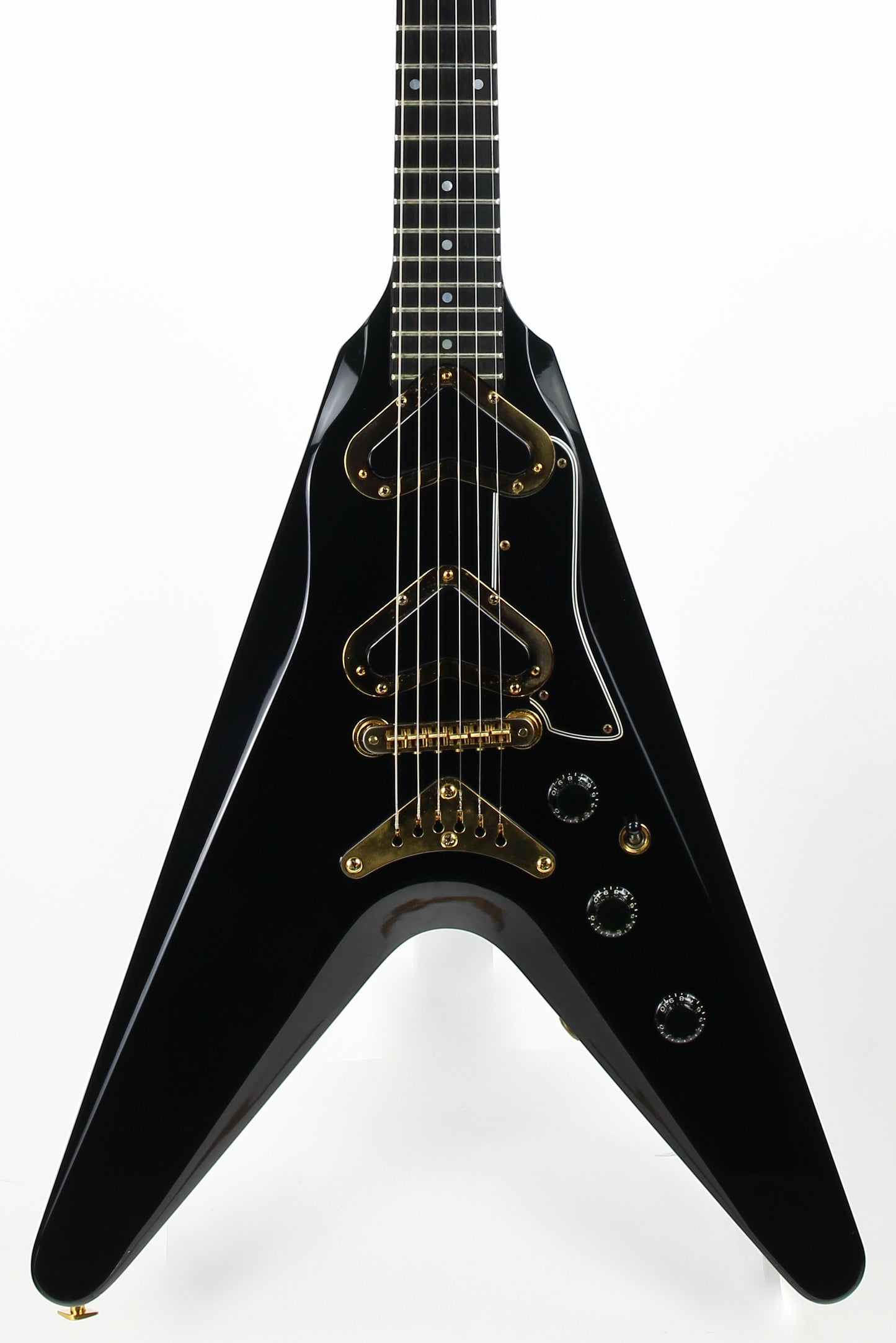 1981 Gibson Flying V2 II 1979 - 1982 Ebony Black Boomerang Pickups Rare V Vintage