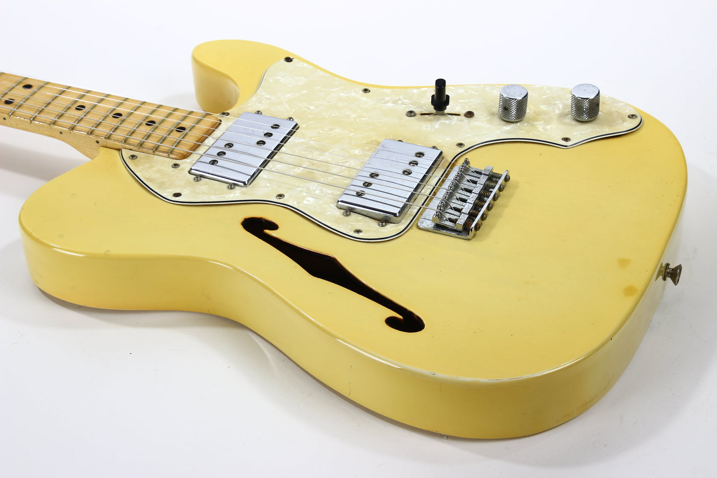 RARE 1972 Fender Telecaster Thinline See Through Blonde Finish - Series II 1970's Tele, Deluxe, Custom, Wide-Range Humbuckers!