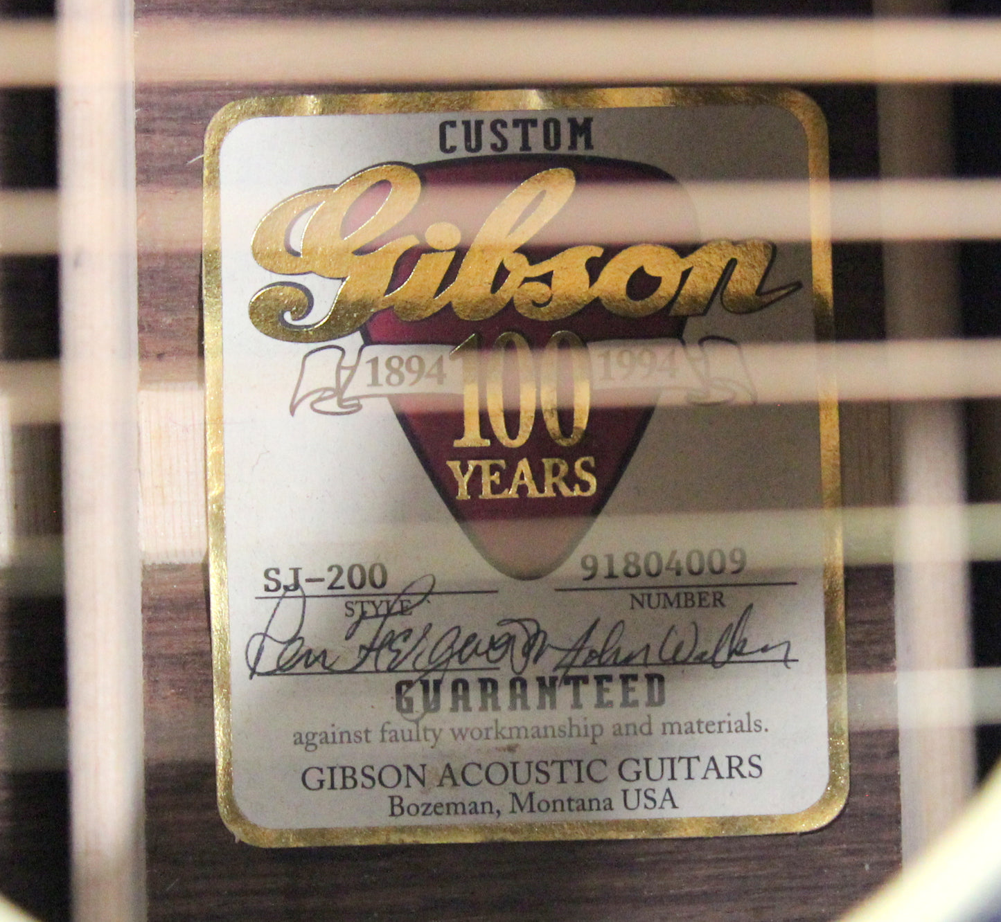 1994 Gibson Custom Shop REN FERGUSON Custom SJ-200 ROSEWOOD - J200, Signed Label, Jumbo Flat Top Acoustic, ABALONE!!