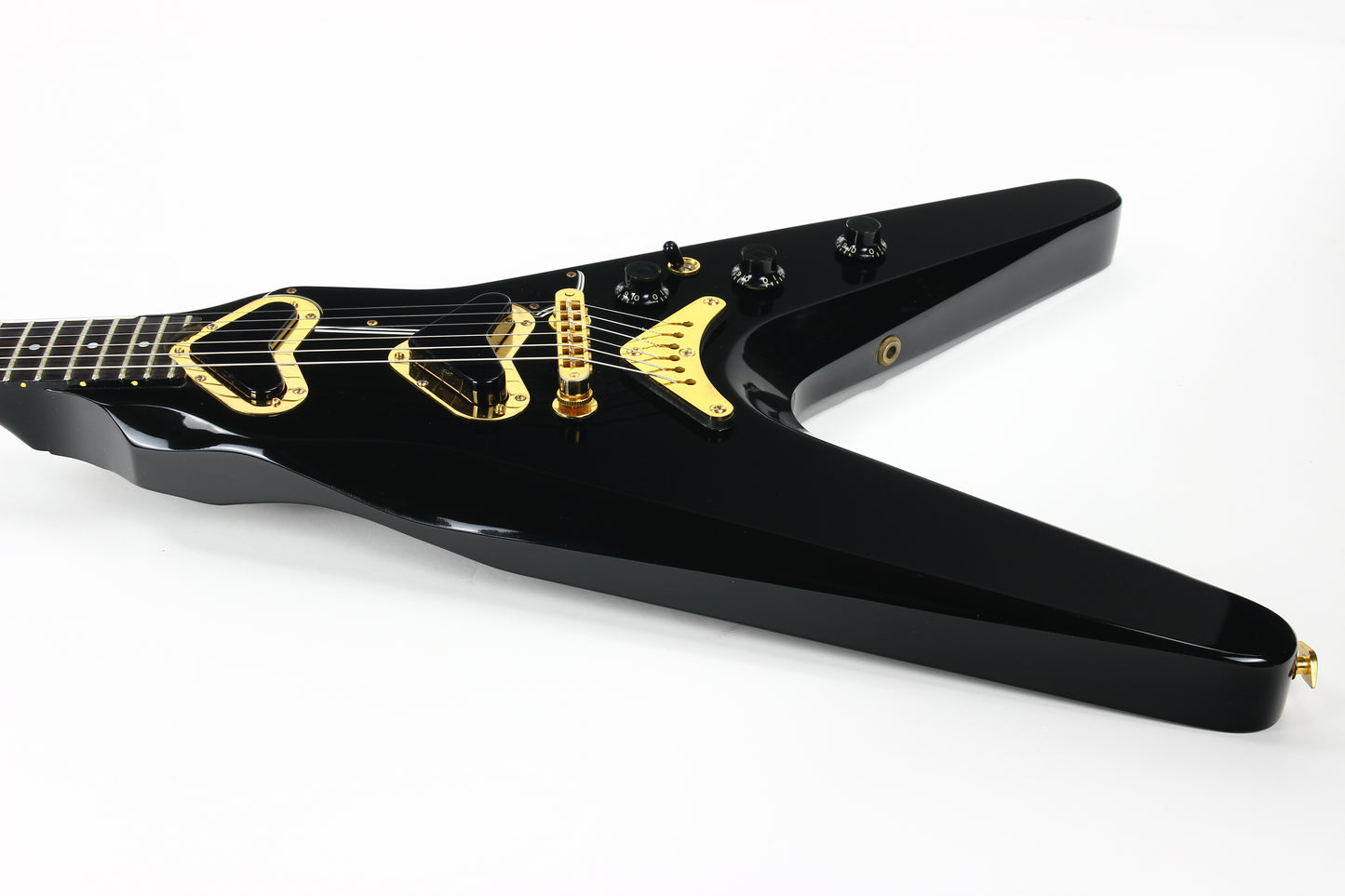 1981 Gibson Flying V2 II 1979 - 1982 Ebony Black Boomerang Pickups Rare V Vintage
