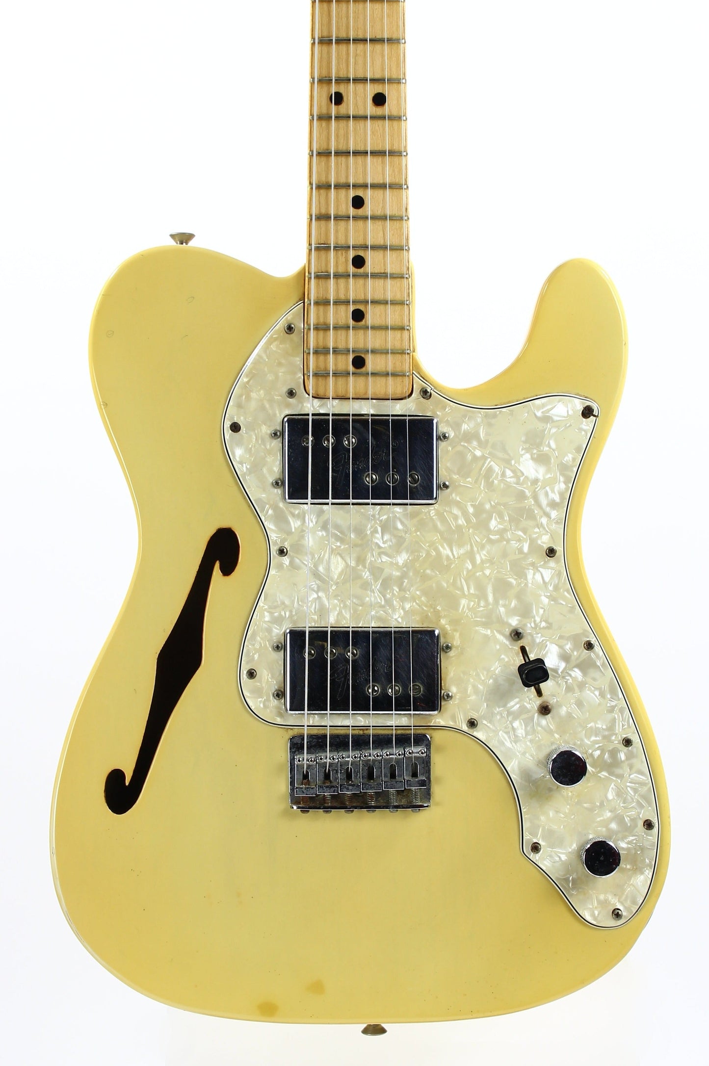 RARE 1972 Fender Telecaster Thinline See Through Blonde Finish - Series II 1970's Tele, Deluxe, Custom, Wide-Range Humbuckers!