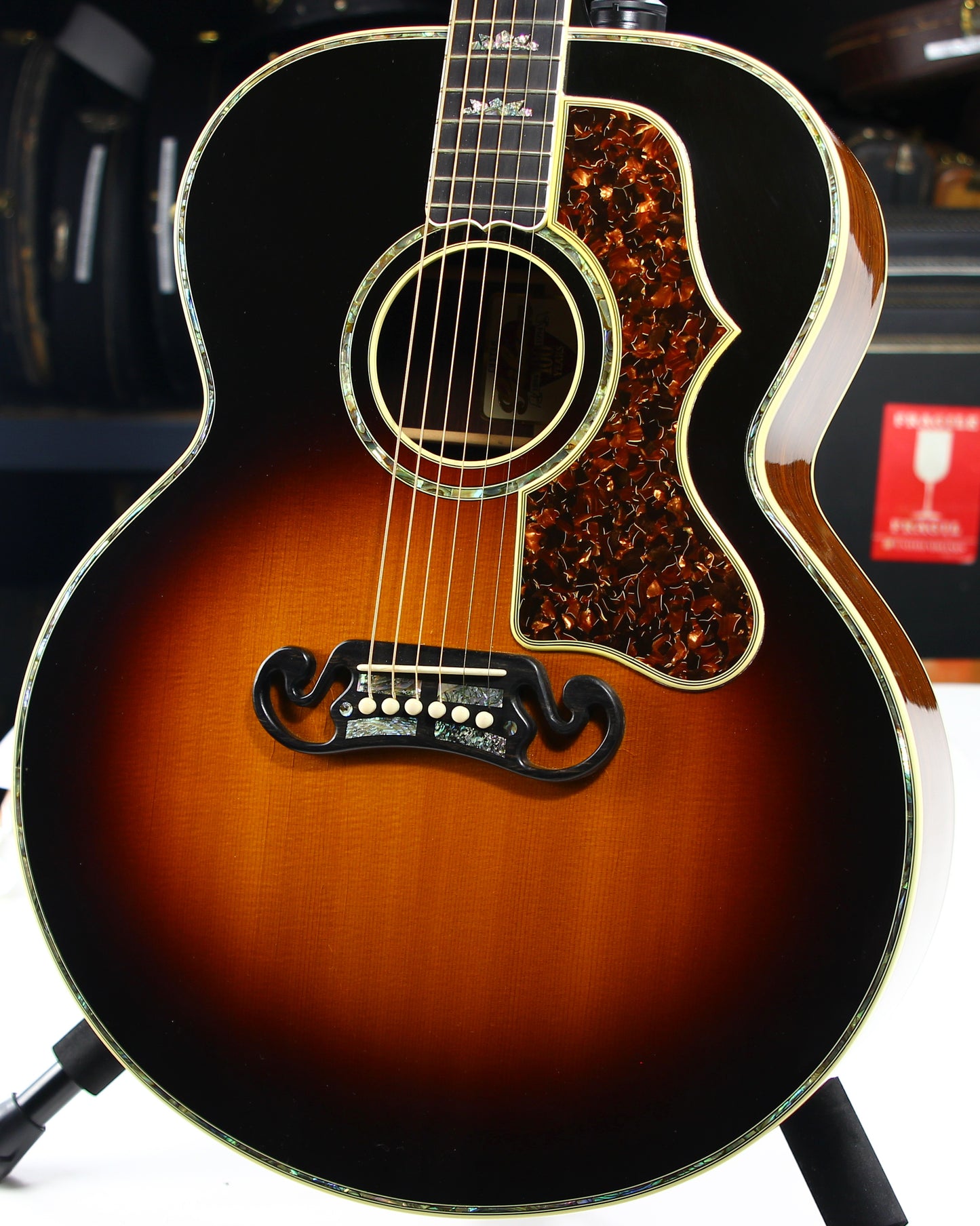 1994 Gibson Custom Shop REN FERGUSON Custom SJ-200 ROSEWOOD - J200, Signed Label, Jumbo Flat Top Acoustic, ABALONE!!