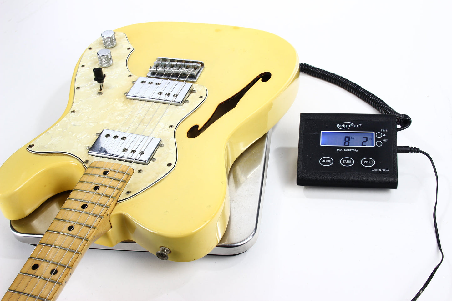 RARE 1972 Fender Telecaster Thinline See Through Blonde Finish - Series II 1970's Tele, Deluxe, Custom, Wide-Range Humbuckers!