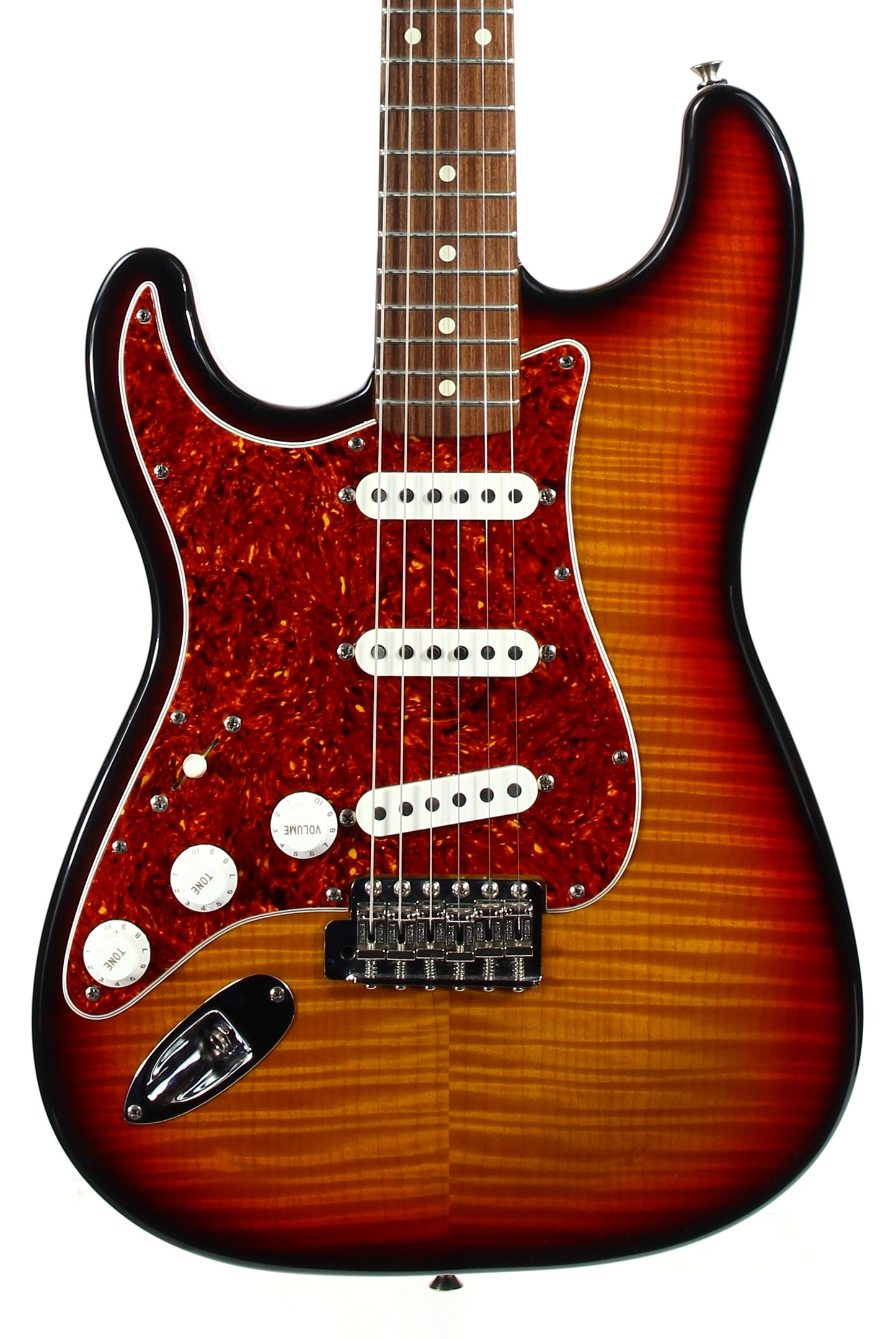 1992 Fender Custom Shop Masterbuilt Flametop Stratocaster | J.W. Black Sunburst Left-Handed strung Righty | One-of-a-Kind!