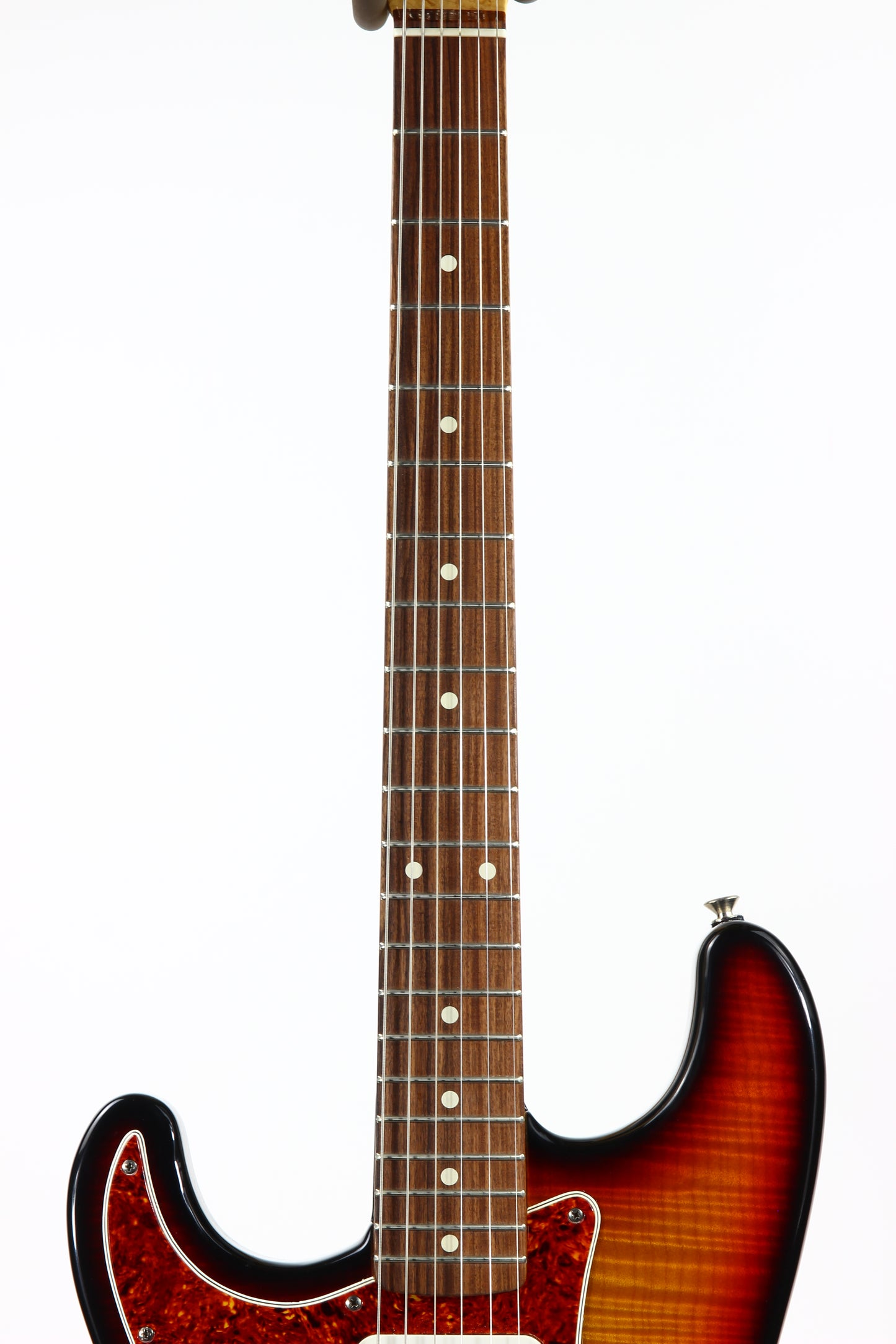 1992 Fender Custom Shop Masterbuilt Flametop Stratocaster | J.W. Black Sunburst Left-Handed strung Righty | One-of-a-Kind!