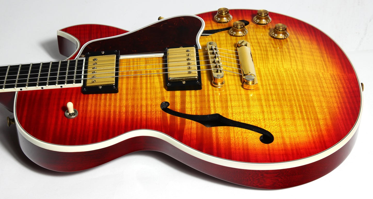 2006 Gibson Custom Shop Pat Martino Custom Electric Guitar - Carved Maple Flametop, Ebony Board! es-175, es-335, es-355