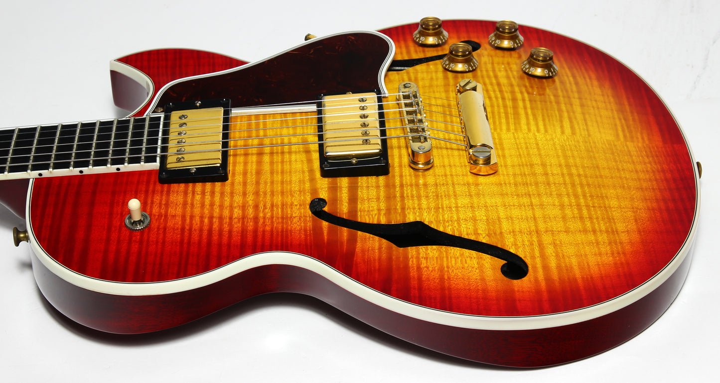 2006 Gibson Custom Shop Pat Martino Custom Electric Guitar - Carved Maple Flametop, Ebony Board! es-175, es-335, es-355