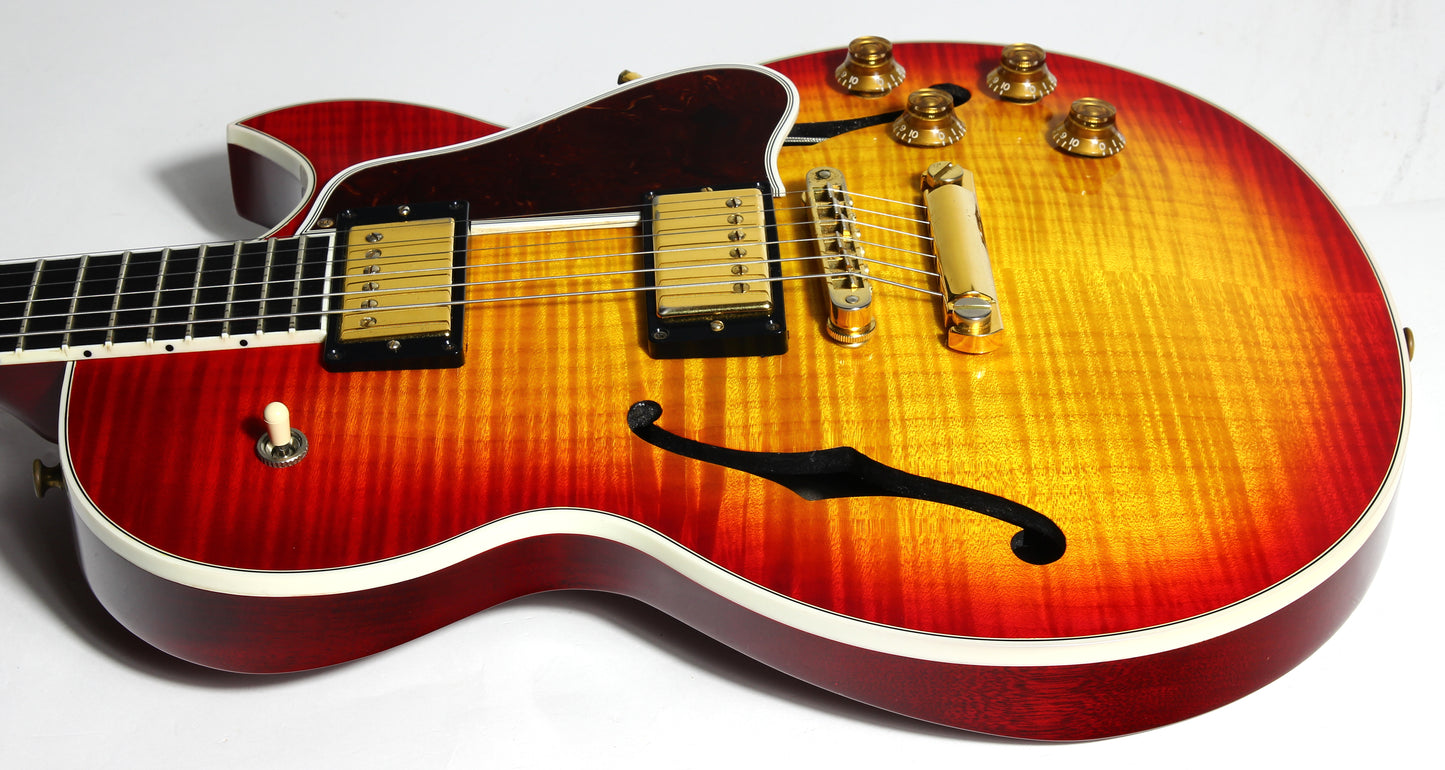 2006 Gibson Custom Shop Pat Martino Custom Electric Guitar - Carved Maple Flametop, Ebony Board! es-175, es-335, es-355