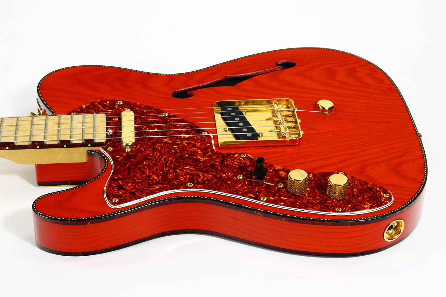 1992 Fender Custom Shop Masterbuilt Thinline Telecaster One-Off | B-Bender Lefty Righty! Rope Tortoise Binding Unique Tele Fred Stuart! Cowboycaster